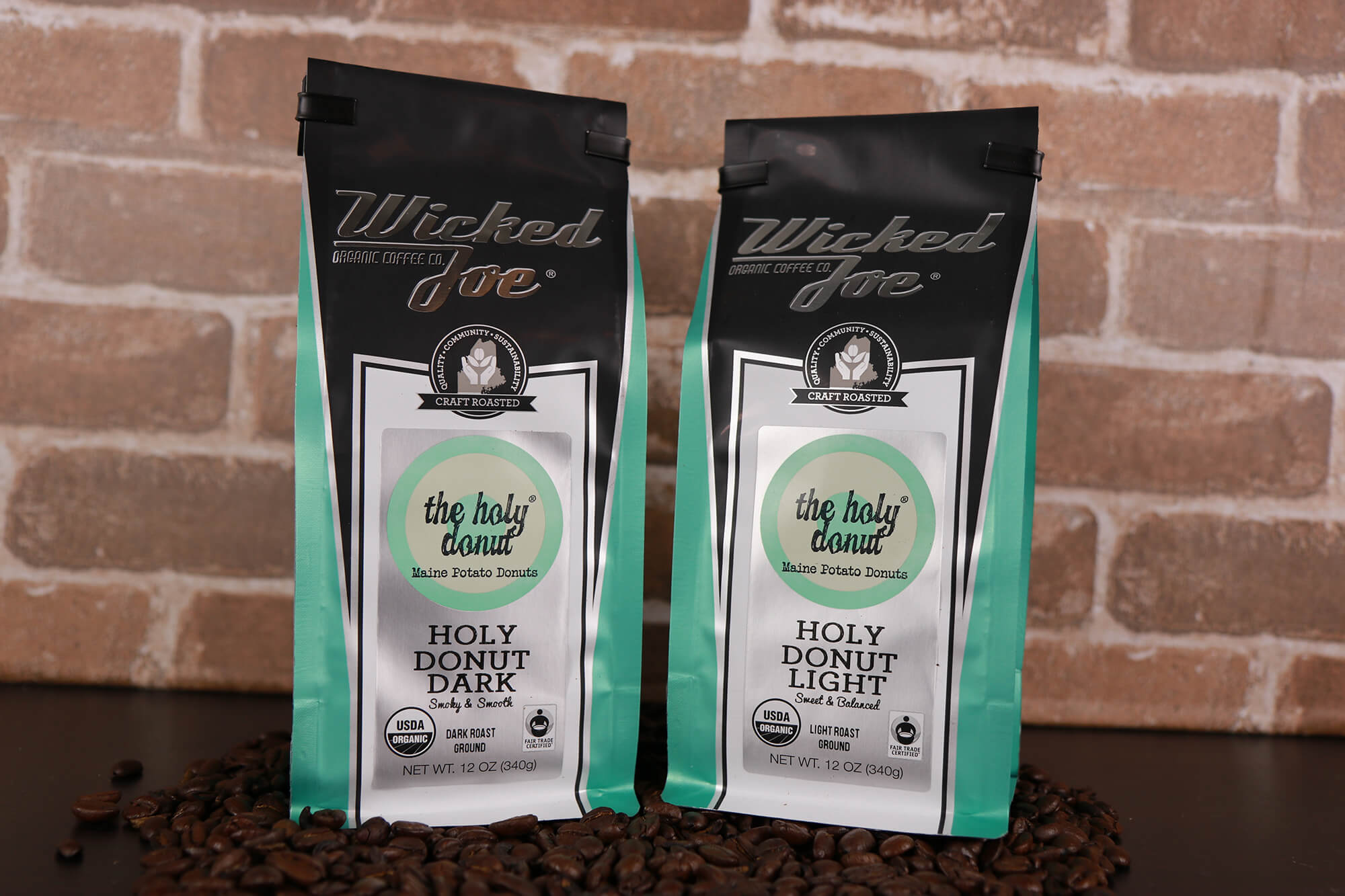 Wicked Joe Organic Coffees Fresh, Craft Donuts The Holy Donut